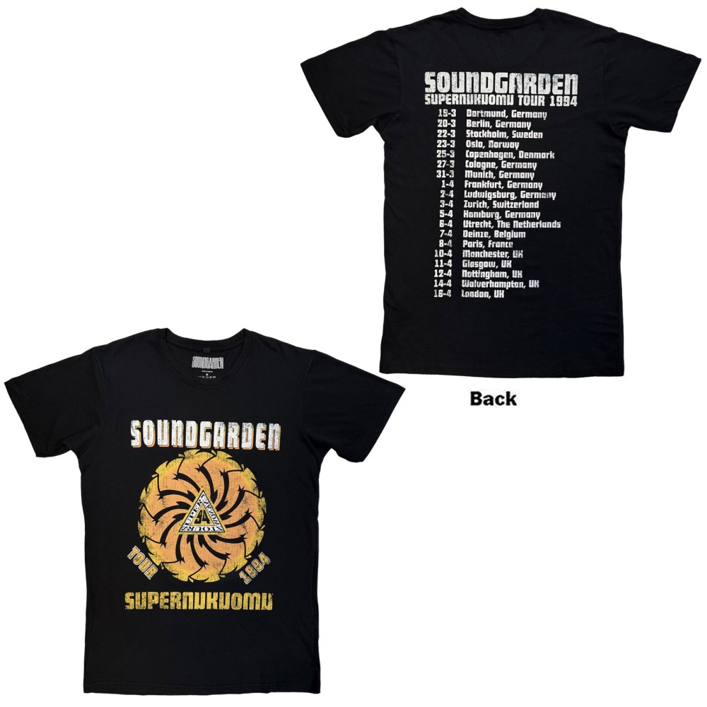 Soundgarden - Superunknown Tour '94 Tshirt Homme - Noir